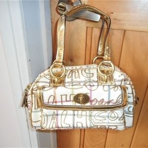 Coach small satchel handbag